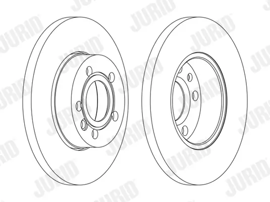 Bremsscheibe Vorderachse JURID 562079JC Bild Bremsscheibe Vorderachse JURID 562079JC