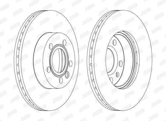 Bremsscheibe Vorderachse JURID 562080JC Bild Bremsscheibe Vorderachse JURID 562080JC