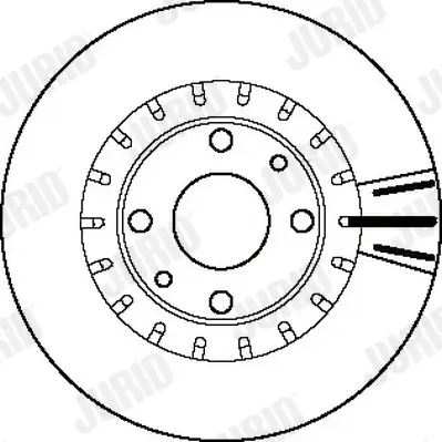 Bremsscheibe Vorderachse JURID 562121J Bild Bremsscheibe Vorderachse JURID 562121J