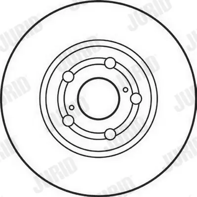Bremsscheibe Vorderachse JURID 562125JC Bild Bremsscheibe Vorderachse JURID 562125JC