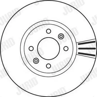 Bremsscheibe Vorderachse JURID 562131JC Bild Bremsscheibe Vorderachse JURID 562131JC