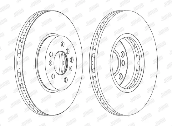 Bremsscheibe Vorderachse JURID 562134JC-1 Bild Bremsscheibe Vorderachse JURID 562134JC-1