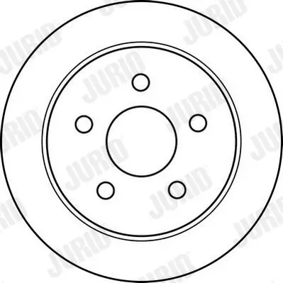 Bremsscheibe Hinterachse JURID 562161JC Bild Bremsscheibe Hinterachse JURID 562161JC