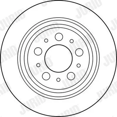 Bremsscheibe Hinterachse JURID 562174JC Bild Bremsscheibe Hinterachse JURID 562174JC