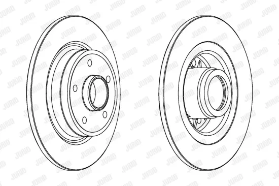 Bremsscheibe Hinterachse JURID 562184JC-1 Bild Bremsscheibe Hinterachse JURID 562184JC-1