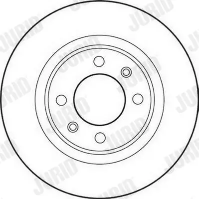 Bremsscheibe Hinterachse JURID 562189JC Bild Bremsscheibe Hinterachse JURID 562189JC
