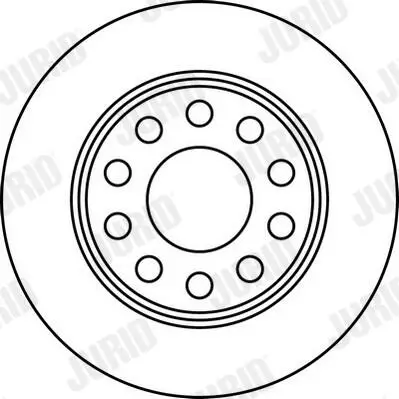 Bremsscheibe Hinterachse JURID 562191JC Bild Bremsscheibe Hinterachse JURID 562191JC