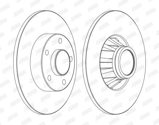 Bremsscheibe Hinterachse JURID 562211JC-1 Bild Bremsscheibe Hinterachse JURID 562211JC-1