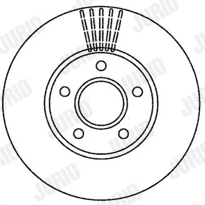 Bremsscheibe Vorderachse JURID 562251JC Bild Bremsscheibe Vorderachse JURID 562251JC