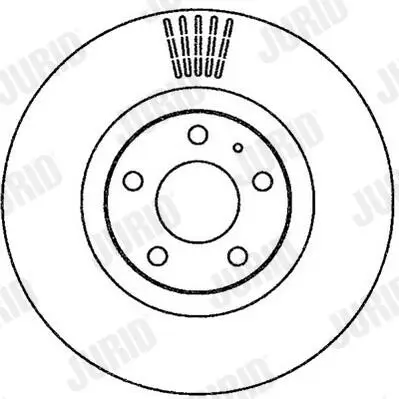 Bremsscheibe Vorderachse JURID 562265JC Bild Bremsscheibe Vorderachse JURID 562265JC