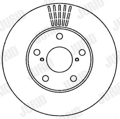 Bremsscheibe Vorderachse JURID 562269JC Bild Bremsscheibe Vorderachse JURID 562269JC