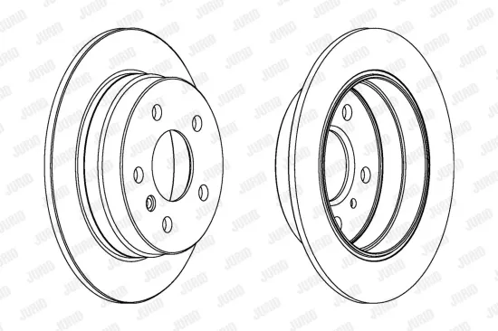 Bremsscheibe Hinterachse JURID 562274JC Bild Bremsscheibe Hinterachse JURID 562274JC