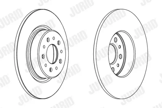 Bremsscheibe Hinterachse JURID 562275JC Bild Bremsscheibe Hinterachse JURID 562275JC