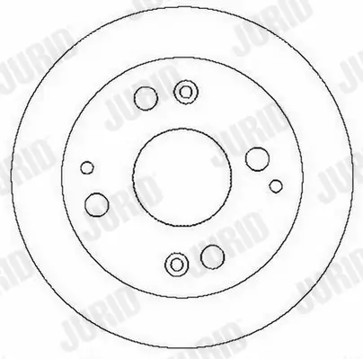 Bremsscheibe Hinterachse JURID 562282JC Bild Bremsscheibe Hinterachse JURID 562282JC