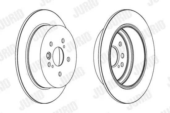 Bremsscheibe Hinterachse JURID 562288JC Bild Bremsscheibe Hinterachse JURID 562288JC