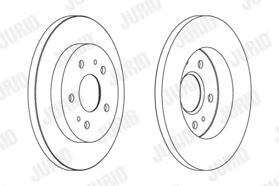 Bremsscheibe Vorderachse JURID 562291JC Bild Bremsscheibe Vorderachse JURID 562291JC