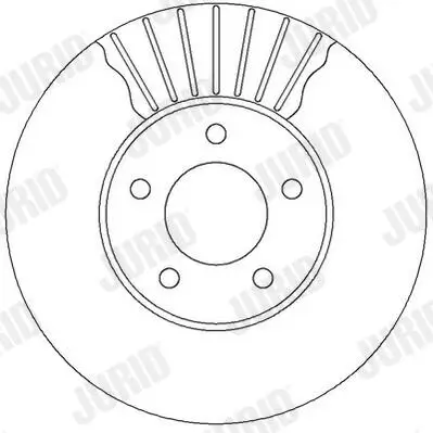 Bremsscheibe Vorderachse JURID 562292JC Bild Bremsscheibe Vorderachse JURID 562292JC