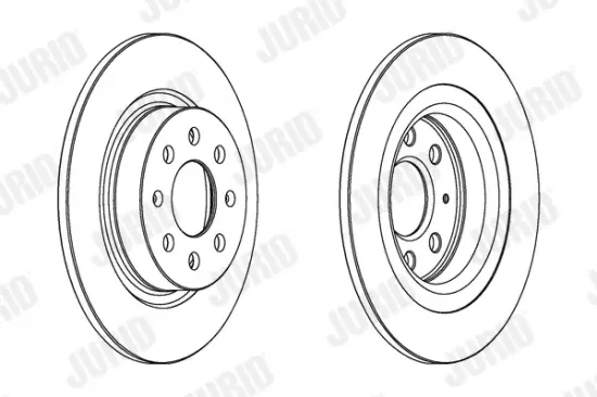 Bremsscheibe Hinterachse JURID 562305JC Bild Bremsscheibe Hinterachse JURID 562305JC