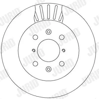 Bremsscheibe Vorderachse JURID 562308JC Bild Bremsscheibe Vorderachse JURID 562308JC