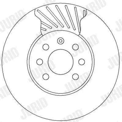 Bremsscheibe Vorderachse JURID 562315JC Bild Bremsscheibe Vorderachse JURID 562315JC