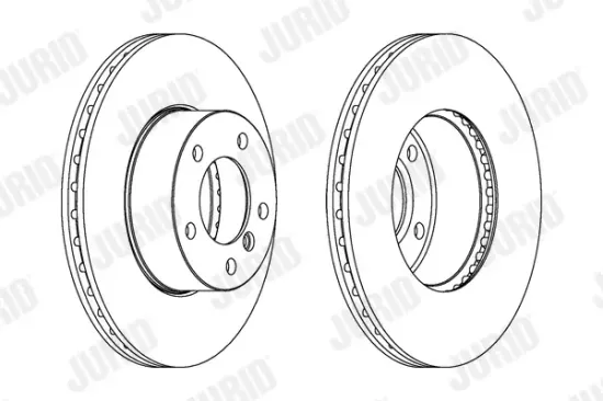 Bremsscheibe Vorderachse JURID 562342JC Bild Bremsscheibe Vorderachse JURID 562342JC