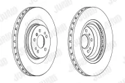 Bremsscheibe Vorderachse JURID 562346JC-1