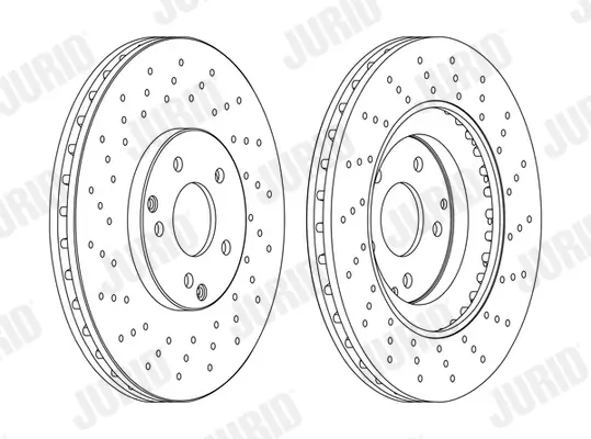 Bremsscheibe Vorderachse JURID 562354JC-1 Bild Bremsscheibe Vorderachse JURID 562354JC-1