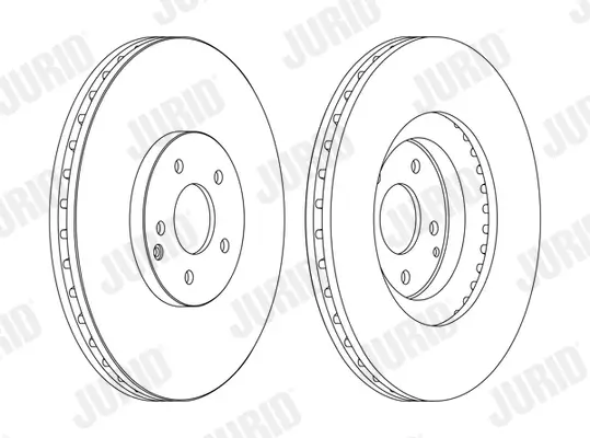 Bremsscheibe Vorderachse JURID 562358JC-1 Bild Bremsscheibe Vorderachse JURID 562358JC-1