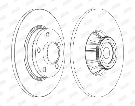 Bremsscheibe Hinterachse JURID 562365JC-1 Bild Bremsscheibe Hinterachse JURID 562365JC-1