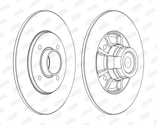 Bremsscheibe Hinterachse JURID 562367JC-1 Bild Bremsscheibe Hinterachse JURID 562367JC-1