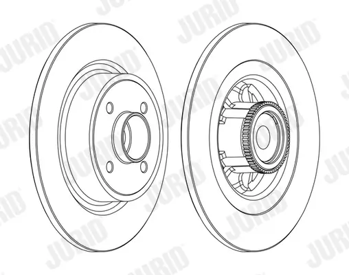 Bremsscheibe Hinterachse JURID 562368JC-1 Bild Bremsscheibe Hinterachse JURID 562368JC-1