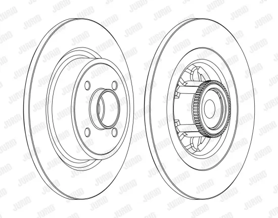 Bremsscheibe Hinterachse JURID 562368JC Bild Bremsscheibe Hinterachse JURID 562368JC