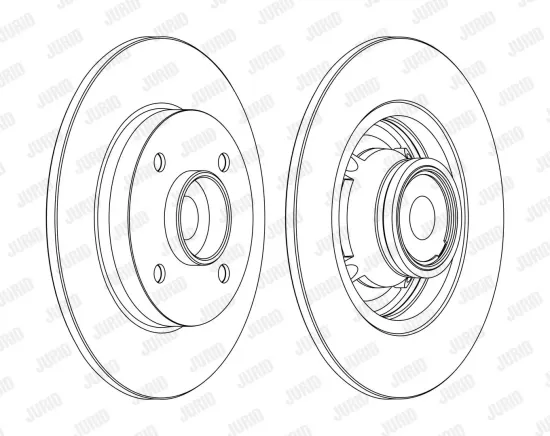 Bremsscheibe Hinterachse JURID 562374J-1 Bild Bremsscheibe Hinterachse JURID 562374J-1