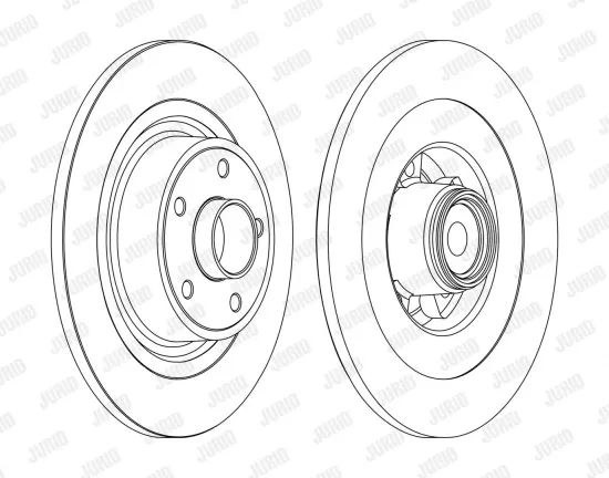 Bremsscheibe Hinterachse JURID 562375J-1 Bild Bremsscheibe Hinterachse JURID 562375J-1