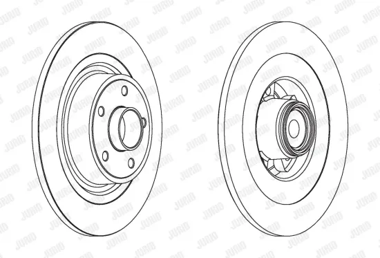 Bremsscheibe Hinterachse JURID 562375J Bild Bremsscheibe Hinterachse JURID 562375J