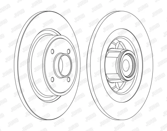Bremsscheibe Hinterachse JURID 562377J-1 Bild Bremsscheibe Hinterachse JURID 562377J-1
