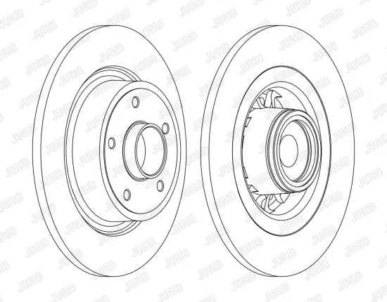 Bremsscheibe Hinterachse JURID 562378J-1 Bild Bremsscheibe Hinterachse JURID 562378J-1