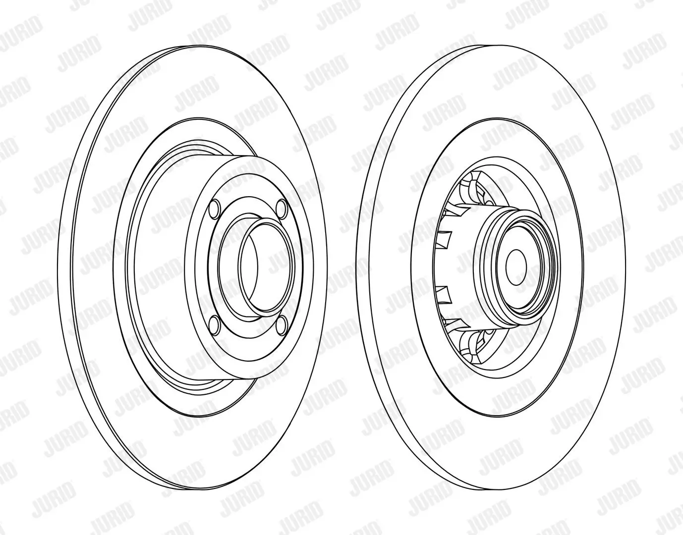 Bremsscheibe Hinterachse JURID 562379J-1