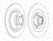 Bremsscheibe Hinterachse JURID 562379J-1