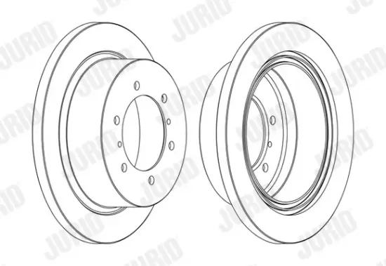 Bremsscheibe Hinterachse JURID 562380JC-1 Bild Bremsscheibe Hinterachse JURID 562380JC-1