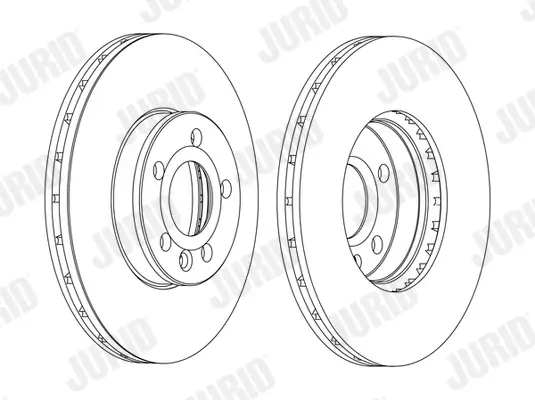 Bremsscheibe Vorderachse JURID 562382JC-1 Bild Bremsscheibe Vorderachse JURID 562382JC-1