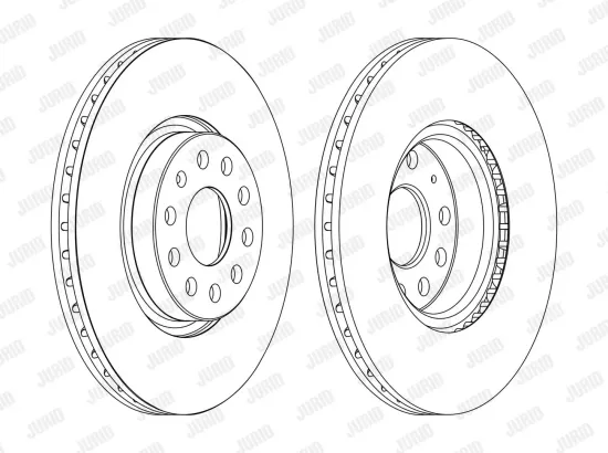 Bremsscheibe JURID 562387JC-1 Bild Bremsscheibe JURID 562387JC-1