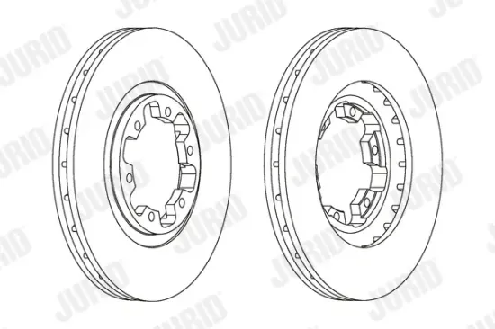 Bremsscheibe Vorderachse JURID 562388JC Bild Bremsscheibe Vorderachse JURID 562388JC