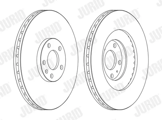 Bremsscheibe Vorderachse JURID 562389JC-1 Bild Bremsscheibe Vorderachse JURID 562389JC-1