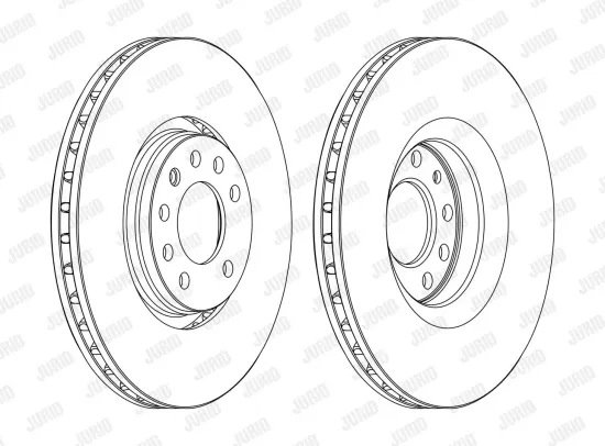 Bremsscheibe Vorderachse JURID 562390JC-1 Bild Bremsscheibe Vorderachse JURID 562390JC-1