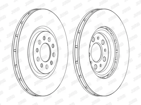 Bremsscheibe Vorderachse JURID 562391JC-1 Bild Bremsscheibe Vorderachse JURID 562391JC-1