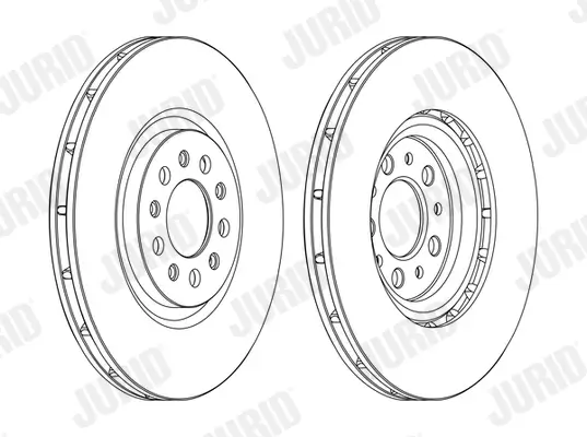 Bremsscheibe Vorderachse JURID 562391JC Bild Bremsscheibe Vorderachse JURID 562391JC