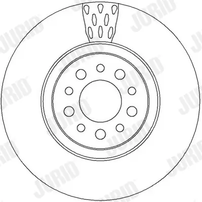 Bremsscheibe Vorderachse JURID 562391JC Bild Bremsscheibe Vorderachse JURID 562391JC