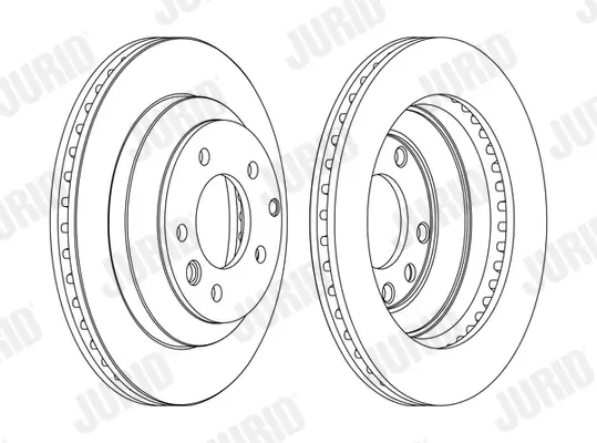 Bremsscheibe Hinterachse JURID 562393JC-1