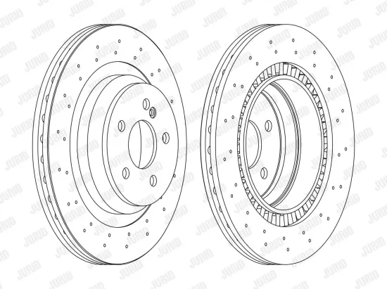 Bremsscheibe Hinterachse JURID 562400JC-1 Bild Bremsscheibe Hinterachse JURID 562400JC-1